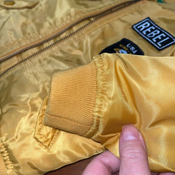 dip Yellow‎ Infant Bomber Pilot Jacket (Size 6-12M) Frequent Flyer USA Wind &Sky - Picture 5 of 11